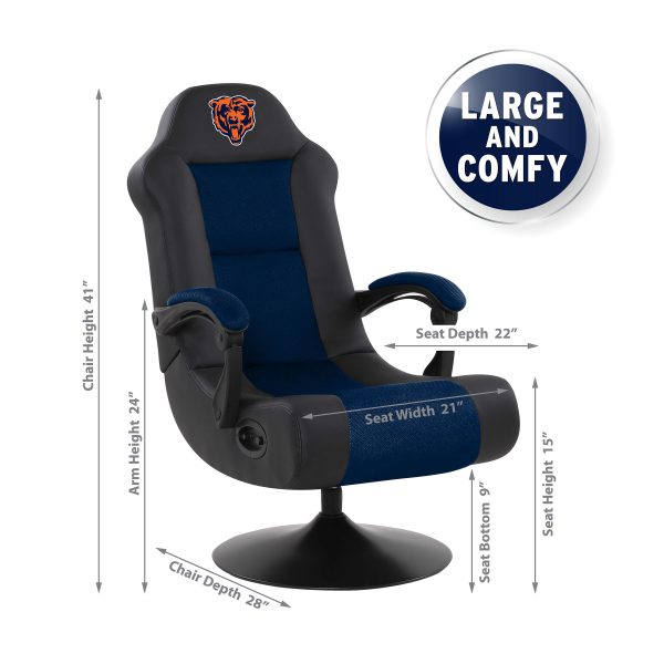 Chicago Bears Bluetooth Swivel Gaming Chair 2