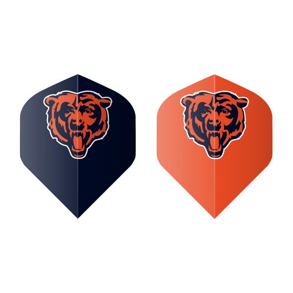 Chicago Bears Bristle Dartboard Cabinet Set 3