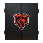 Chicago Bears Bristle Dartboard Cabinet Set