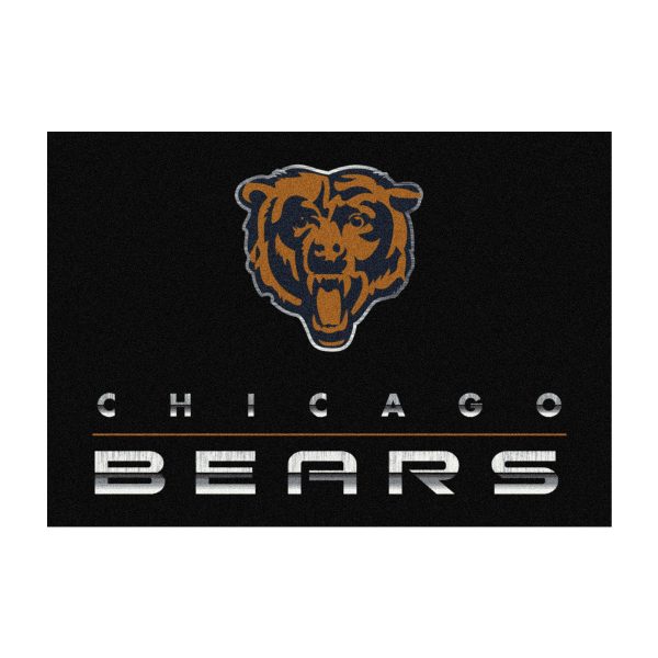 Chicago Bears Chrome 8x11 Area Rug Officially Licensed NFL 1