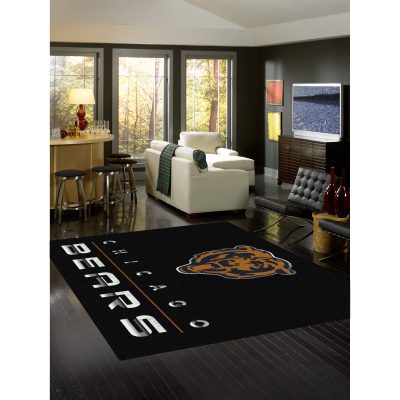 Chicago Bears Chrome 8x11 Area Rug Officially Licensed NFL