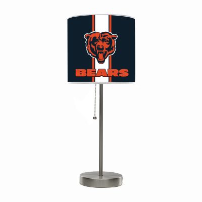 Chicago Bears Chrome USB Charging Lamp with Shade Insert