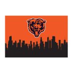 Chicago Bears Cityscape 2x3 Washable Hometown Rug