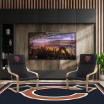 Chicago Bears Embroidered Birch Bentwood Accent Chair