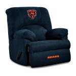 Chicago Bears Embroidered Microfiber Rocker Recliner Navy