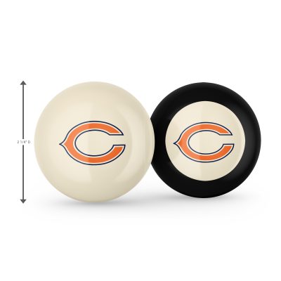 Chicago Bears Grade A Polyester Logo Billiard Balls