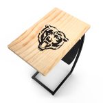 Chicago Bears Laser Etched C-Shape NFL Side Table