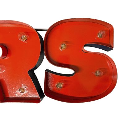 Chicago Bears Lighted Recycled Metal Wordmark Sign
