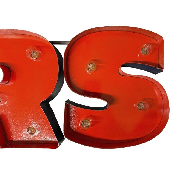 Chicago Bears Lighted Recycled Metal Wordmark Sign