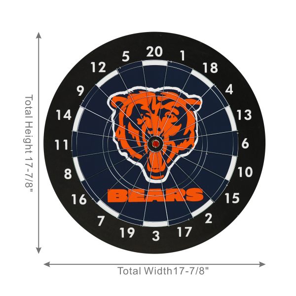Chicago Bears Paper Dartboard Set 3