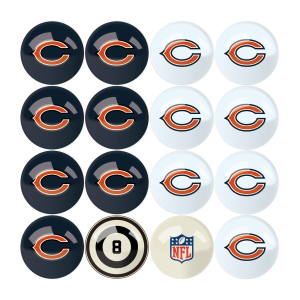 Chicago Bears Regulation Billiard Ball Set