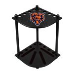 Chicago Bears Solid Wood Corner Cue Rack