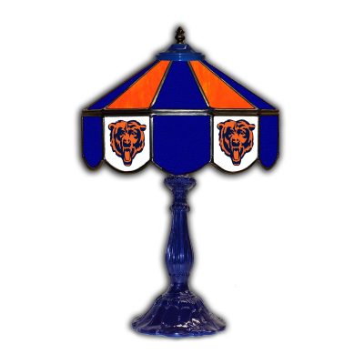 Chicago Bears Tiffany Style 21 inch Hand Cut Glass Lamp
