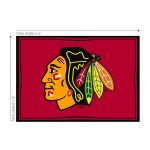 Chicago Blackhawks 4x6 Spirit Rug 5 Chicago Blackhawks 4x6 Spirit Rug