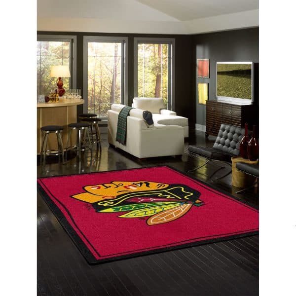 Chicago Blackhawks 8x11 Spirit Rug 1