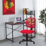 Chicago Blackhawks Armless Task Chair 7 Chicago Blackhawks Armless Task Chair