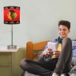 Chicago Blackhawks Chrome Lamp