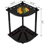 Chicago Blackhawks Corner Cue Rack 7 Chicago Blackhawks Corner Cue Rack