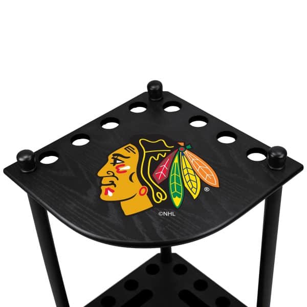 Chicago Blackhawks Corner Cue Rack 2