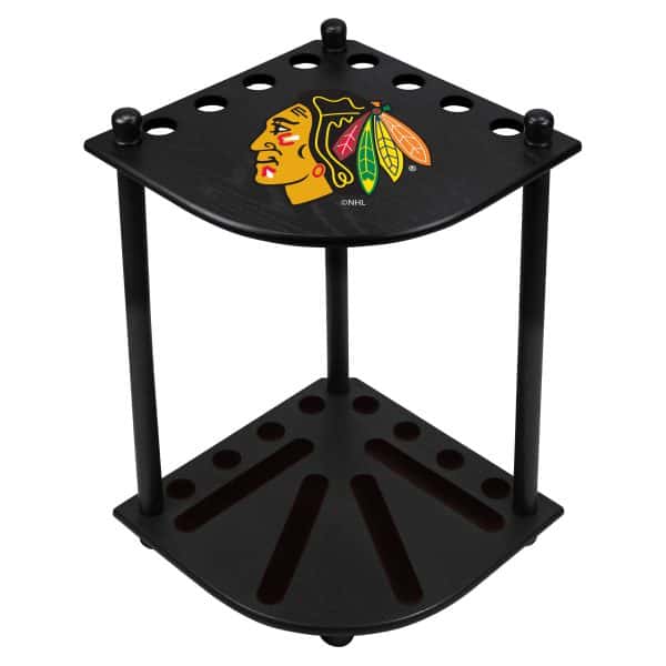 Chicago Blackhawks Corner Cue Rack 3