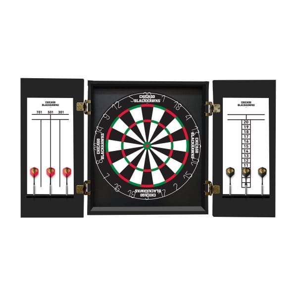 Chicago Blackhawks Fans Choice Dartboard Set 4