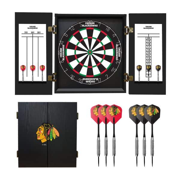 Chicago Blackhawks Fans Choice Dartboard Set 7