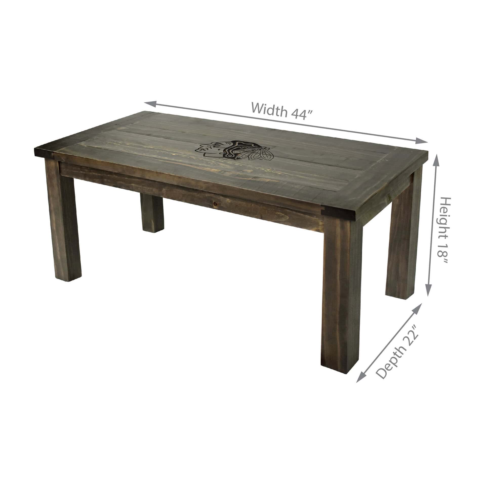 Chicago Blackhawks Reclaimed Coffee Table 4 Chicago Blackhawks Reclaimed Coffee Table - Image 4