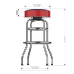 Chicago Chrome Bar Stool American Made Team 14 Chicago Chrome Bar Stool American Made Team