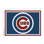 Chicago Cubs 8x11 Spirit Rug Officially Licensed MLB Area Rug
