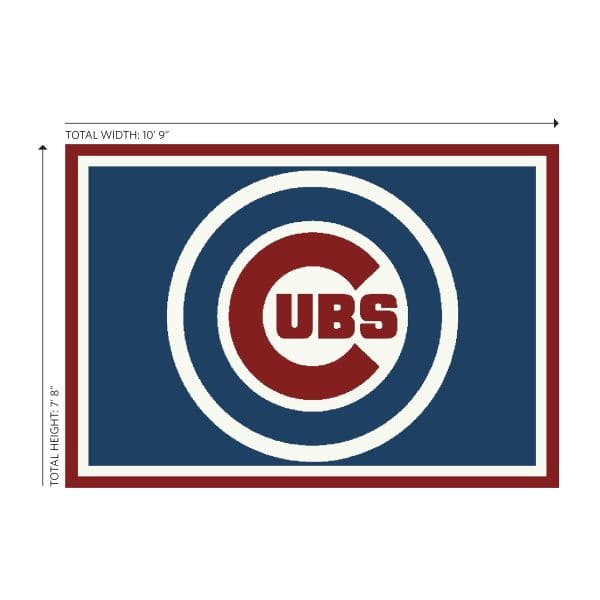 Chicago Cubs 8x11 Spirit Rug Officially Licensed MLB Area Rug 1