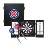 Chicago Cubs Dartboard Cabinet Set with Bristle Board 11 Chicago Cubs Dartboard Cabinet Set with Bristle Board