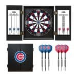 Chicago Cubs Dartboard Cabinet Set with Bristle Board 15 Chicago Cubs Dartboard Cabinet Set with Bristle Board