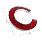 Chicago Cubs Lighted Recycled Metal MLB Sign 9 Chicago Cubs Lighted Recycled Metal MLB Sign