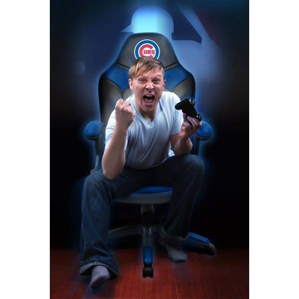 Chicago Cubs Oversized Gaming Chair with Embroidered Logo 1