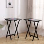 Chicago Cubs TV Tray Set with Stand 5 Chicago Cubs TV Tray Set with Stand