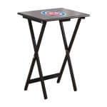 Chicago Cubs TV Tray Set with Stand 6 Chicago Cubs TV Tray Set with Stand