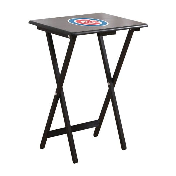 Chicago Cubs TV Tray Set with Stand 2