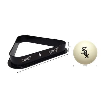 Chicago White Sox Billiards Triangle and Cue Ball Combo