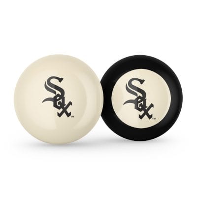 Chicago White Sox Logo Cue Ball and 8 Ball