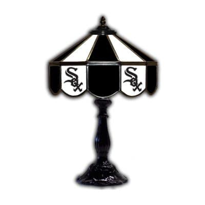 Chicago White Sox Tiffany Style Glass Table Lamp 21 Inch