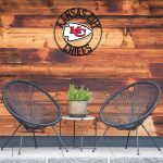 Chiefs 24 inch Wrought Iron Wall Art