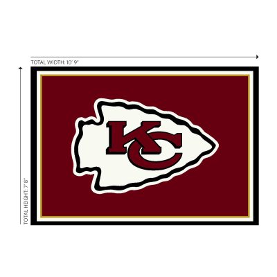 Chiefs 8x11 Spirit Area Rug Kansas Collection