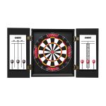 Chiefs Bristle Dartboard Cabinet Set