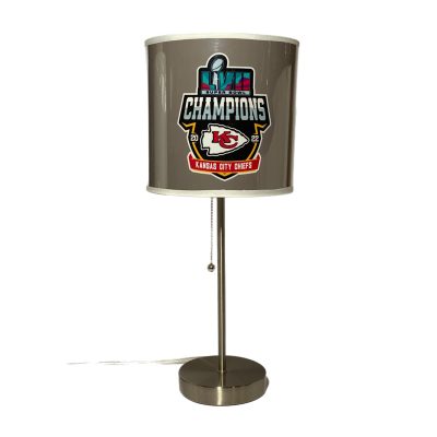Chiefs Chrome USB Charging Lamp with Changeable Shade Kansas Collection