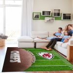 Chiefs Kansas Collection 5x7 Football Field Washable Area Rug 6 Chiefs Kansas Collection 5x7 Football Field Washable Area Rug