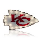 Chiefs Lighted Recycled Metal Logo Sign Kansas Collection