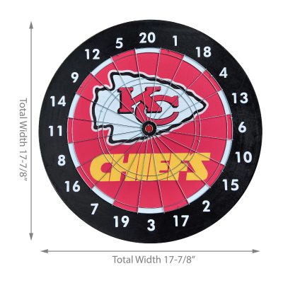 Chiefs Paper Dartboard Gift Set with Darts