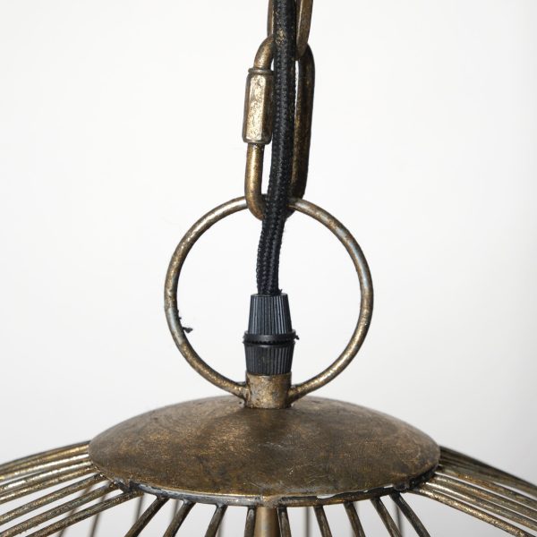 Chiron II 36L x 36W x 38H Gold Metal Globe Six Bulb Chandelier 5