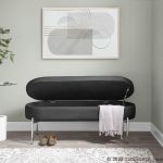 Chloe Black Faux Leather Chrome Glam Storage Bench 14 Chloe Black Faux Leather Chrome Glam Storage Bench