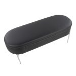 Chloe Black Faux Leather Chrome Glam Storage Bench 23 Chloe Black Faux Leather Chrome Glam Storage Bench